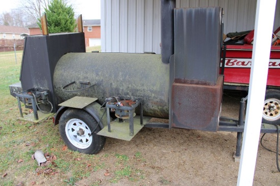 BBQ Smoker Trailer