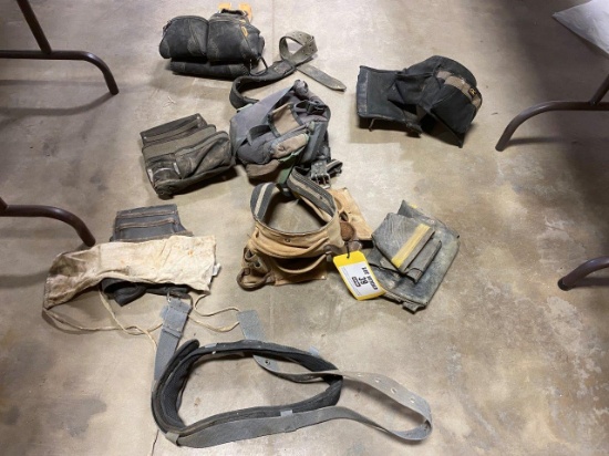 Assorted tool belts.