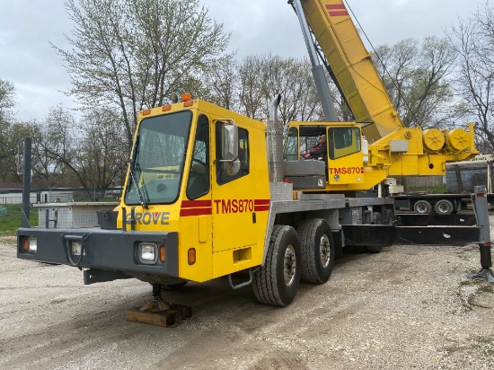 Grove TMS870 hydraulic truck crane