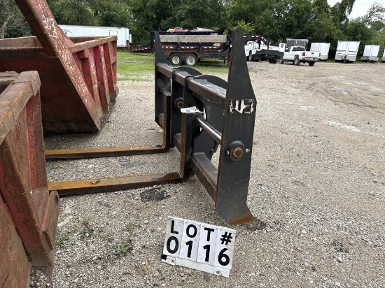 WB Fork attachment fits a John Deere 544 wheel