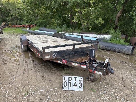 H&H tilt deck utility trailer, model H16+ 6GTL –