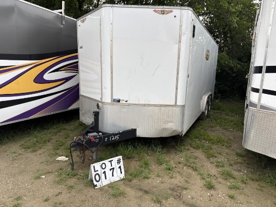 2017 H&H enclosed cargo trailer, model H9618TFTCAV
