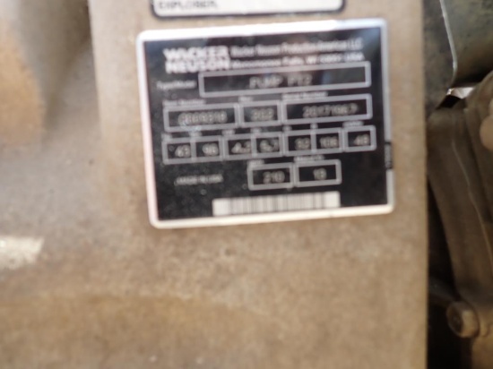 Wacker Neuson Trash pump. Model PT2.,