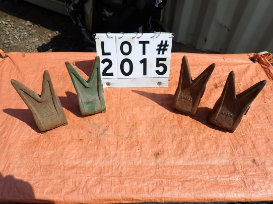 (4) Excavator bucket teeth