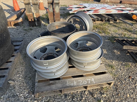 Assorted tire rims eight log