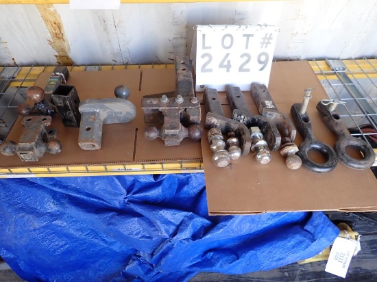 Assorted ball hitch, pintle hitch, misc