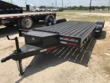 2019 Shop Car hauler VIN: TR225637 2019 18’ Car Hauler Trailer Includes Ram