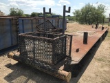 Metal Skid 40’ metal skid located in Atascosa Texas. 7653
