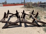 Flat Bed Trailer Pipe Racks Located In Odessa,tx