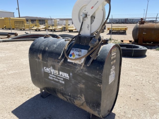 Oil Tank W/hose Reel Location: Odessa, TX