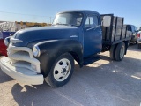 1954 Chevrolet 4100 Dump Truck VIN: N54K010455 Color: Blue, Location Odessa