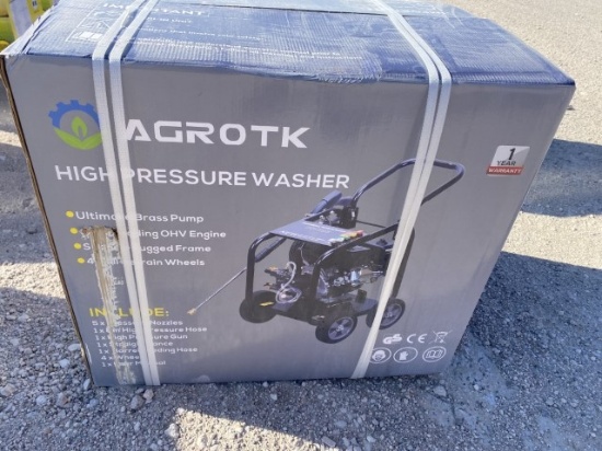 Pressure Washer Agrotk High Pressure Washer Location: Odessa, TX
