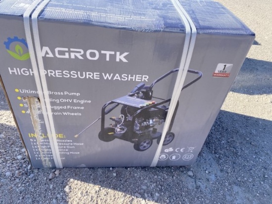 Agrotk High Pressure Washer Location: Odessa, TX