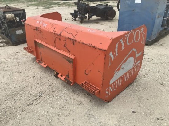 Snow Plow Attachment Snow plow skid steer attachment. 7405 Location: Atasco