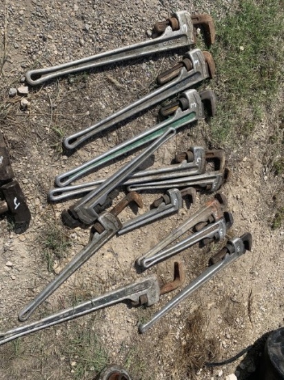 Misc Rigid Aluminum Pipe Wrenches 24 & 36 Inches Location: Eldorado, TX