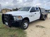 2018 Dodge RAM 3500 Flatbed VIN: 3C7WRSCJ0JG362152 Odometer States: 64,000