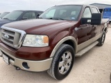 2007 Ford F-150 King Ranch VIN: 1FTPW14V07KC42083 Odometer States: 127213 C