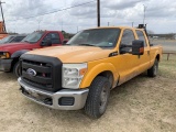 2011 Ford F-250xl VIN: 1FT7W2A67BEA96274 Odometer States: 203,452 Color: Ye
