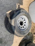 Tires And Rims Trailer (2) Eight lug trailer tires. 235/80R16s. 10 ply 7400