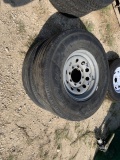 Trailer Tires (2) Eight lug trailer tires. 235/85R16. 14 ply tires. 7401 Lo