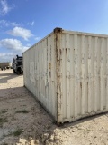 20’ Shipping Container 22GL JZPU 110948 Solid Floor Doors, Latches, Etc. In