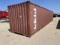 2005 8'w X 40'l Shipping Container W/ Work Bench, Vise, (2) Parts Shelves L