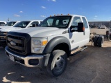 2015 Ford F550 Cab an Chassis VIN: 1fd0x5ht2feb32160 Color: White Transmiss