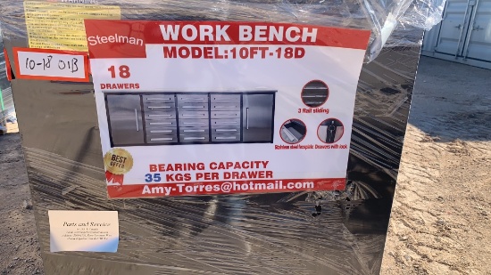 18 Drawer Work Bench Location: Odessa, TX