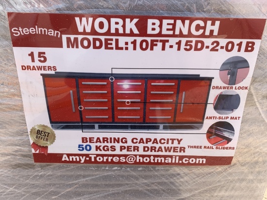 15 Drawer Work Bench Location: Odessa, TX