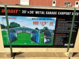 20’X30’ METAL GARAGE CARPORT SHED
