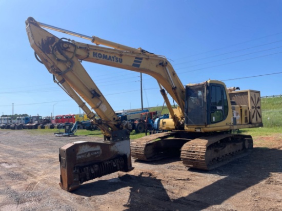 KOMATSU PC210  EXCAVATOR WITH MULCHER