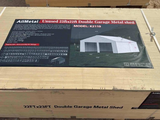 22X23 DOUBLE GARAGE