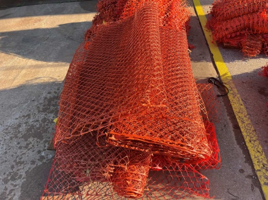 PALLET OF SAFETY FENCE
