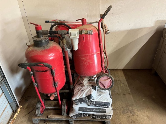 SAND BLASTER AND SUPPLIES
