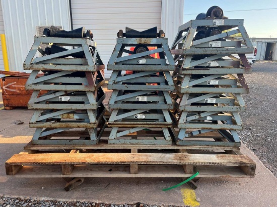 PALLET OF PIPE ROLLERS