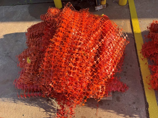 PALLET OF SAFETY FENCE