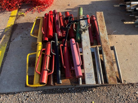 PALLET OF POST DRIVERS