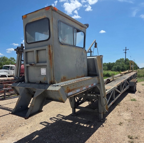 SHOPMADE GOOSENECK CASING DRILL PIPE HANDLER TRAILER