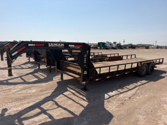 2016 LAMAR TRAILER 24 T/A GOOSENECK TRAILER