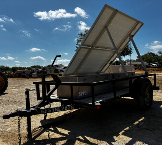 2015 PARKER TRAILER SOLAR PANEL BUMPER PULL TRAILER
