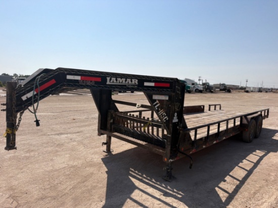 2014 LAMAR TRAILER 24 T/A GOOSENECK TRAILER