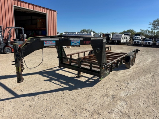 2002 SHOP 20' FLATBED GOOSENECK
