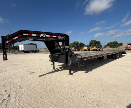 2019 Pj Ld402 Gooseneck Flatbed Trailer