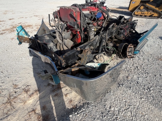CUMMINS ISX DIESEL ENGINE W/ TRUCK FRAME & FRONT AXLE