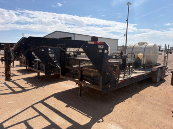 2014 Tex Mex Trailer 24 T/A Gooseneck Pressure Washer Trailer