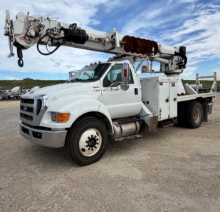 2014 FORD F-750 ALTEC DERRICK TRUCK (INOPERABLE)