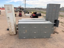SET OF (13) LOCKERS