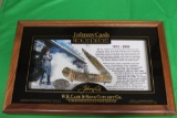 W.R. Case Collectable knife in walnut shadow box