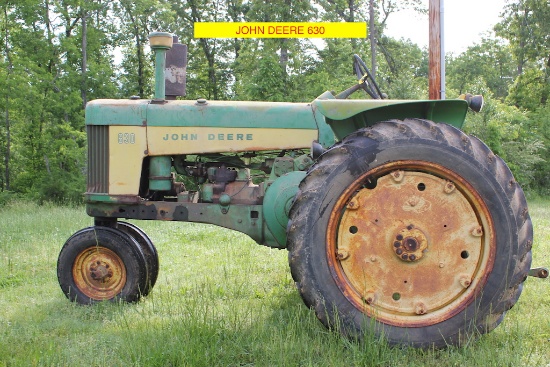 John Deere 630, Power Steering, Tricycle Front End, Gas, Powermatic Front E