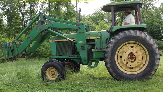 John Deere 4230, 4 Post Canopy Top, Diesel, 3 Point Hitch, 2 Hydraulic Outl